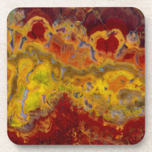 Posavasos Crayloa jasper rojo y amarillo