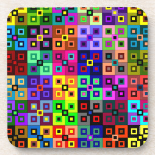 Posavasos Crazy Quilt Coasters