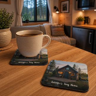 Posavasos Crea tu propia foto de casa pequeña personal