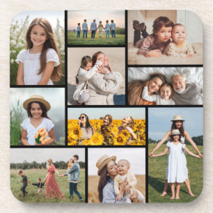Posavasos Crea tu propio collage de 10 fotos