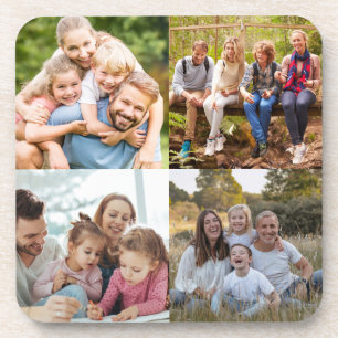 Posavasos Crea tu propio collage de 4 fotos