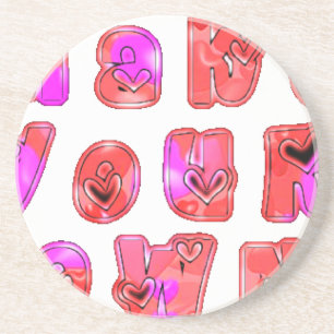 Posavasos Crea tu propio diseño de impresión de arte de cora