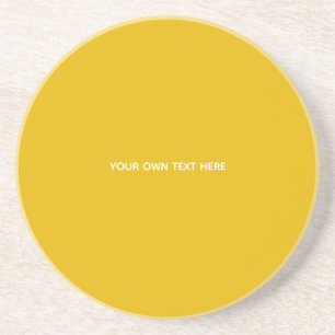 Posavasos Crea tu propio diseño personalizado amarillo
