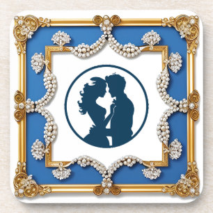 Posavasos Crea tu propio marco dorado de lujo