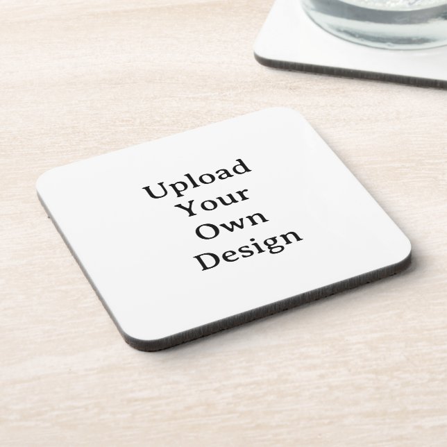 Posavasos Crea tu propio plástico duro personalizado simple (Lado Izquierdo)