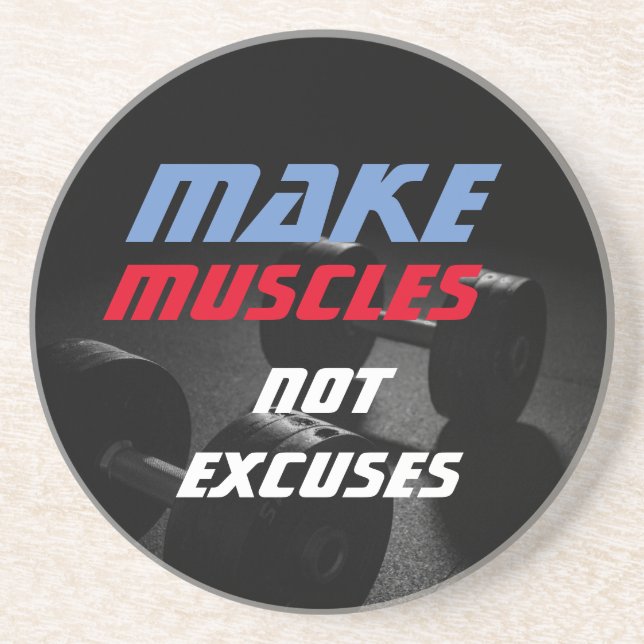 Posavasos Crear músculos Construcción de cuerpos Fitness Mot (Frente)