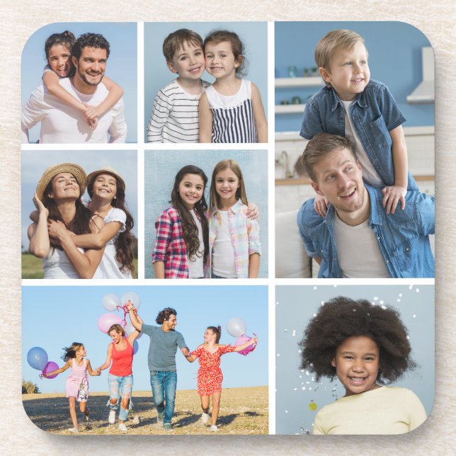Posavasos Crear su propio Collage de fotos 7 (Frente)