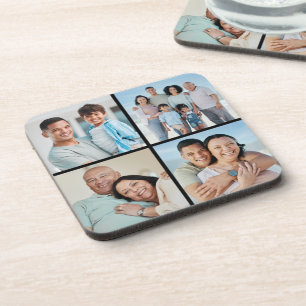 Posavasos Crear su propio Collage de fotos de 4