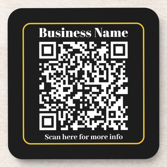 Posavasos Crear un código QR comercial digitalizable instant (Frente)