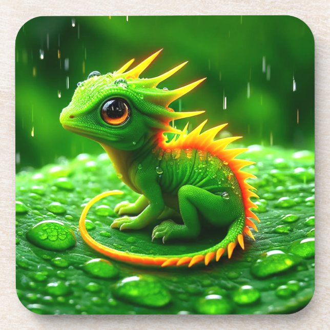 Posavasos Creatura verde (Frente)