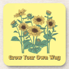 Posavasos Crecer a tu manera los girasoles