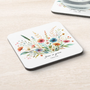 Posavasos Crecer en gracia floral