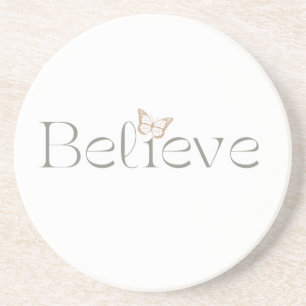 Posavasos Cree en Mariposa, Regalo Inspirador de Bienestar