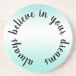 Posavasos Creer en tus sueños Inspirador Aqua Tie Dye