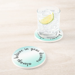 Posavasos Creer en tus sueños Inspirador Aqua Tie Dye
