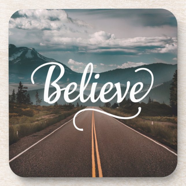 Posavasos Creer juego de montaña de montaña rusa de la natur (Frente)