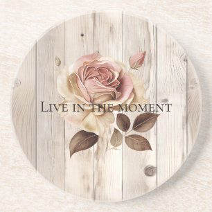 Posavasos Crema rosa crema blanca Faux Wood