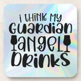 Posavasos Creo que mi ángel de la guarda bebe