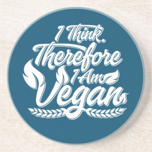 Posavasos Creo Que Por Lo Tanto Soy Vegan