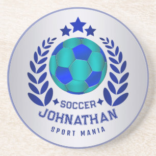 Posavasos Crest de Balón de Fútbol Regalos para Fanáticos