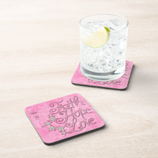 Posavasos Creyente Rosa Esperanza Amor Mariposas Estrellas M