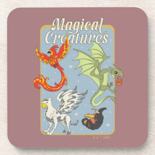 Posavasos Criaturas Mágicas Gráficos Vintage