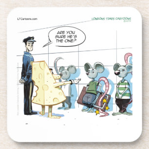 Posavasos Crímenes de ratón por Rick London Funny