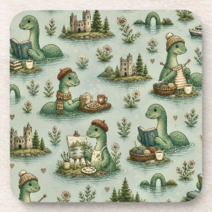 Posavasos Criptídeos Acogedores Nessie Monstruo del Lago Nes