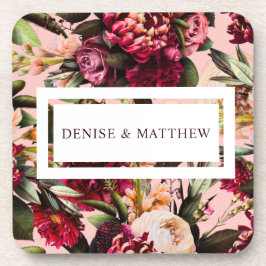 Posavasos Crisantemo romántico en rosa gossamer