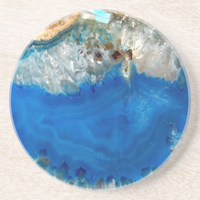 Posavasos cristal azul (Frente)