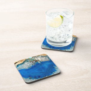 Posavasos cristal azul