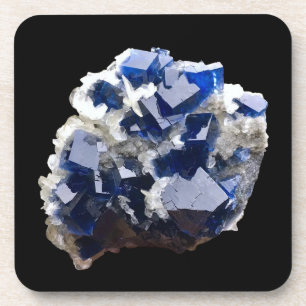 Posavasos Cristal de Fluorita Lámina Patrón de Cristal de Ca
