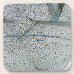 Posavasos Cristal roto y sucio