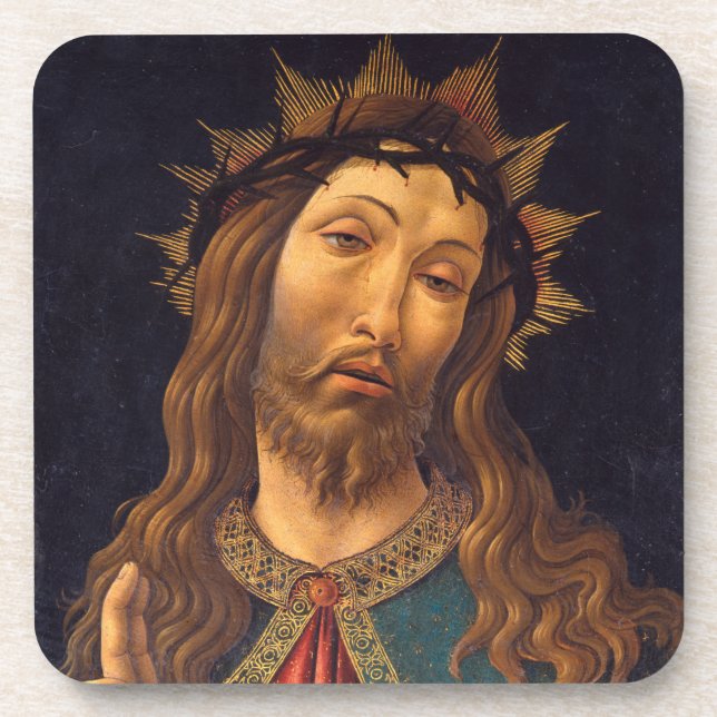 Posavasos Cristo coronado de espinas por Sandro Botticelli (Frente)