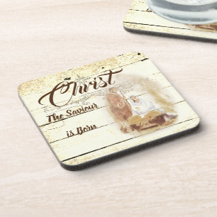 Posavasos Cristo el Salvador ha nacido