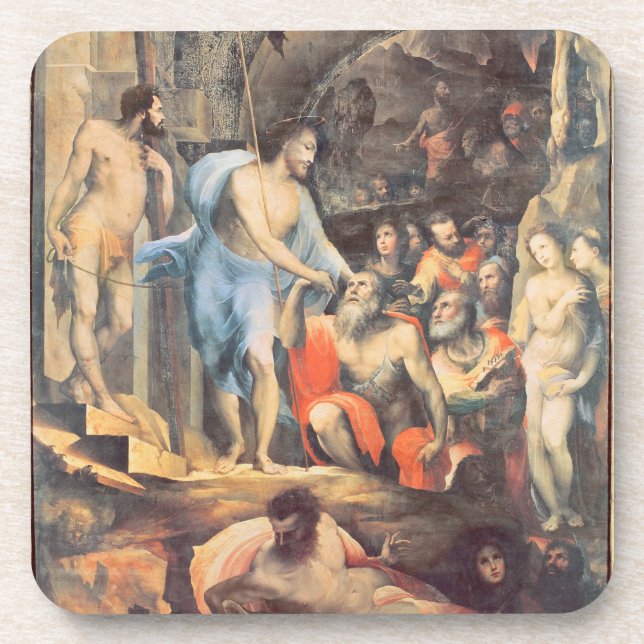 Posavasos Cristo en el limbo, c.1530-35 (el panel) (Frente)