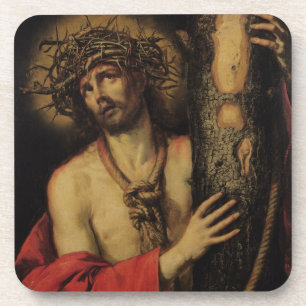 Posavasos Cristo, hombre de dolores, 1641 (aceite en lona)
