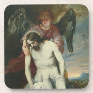 Posavasos Cristo muerto apoyado por un ángel, c.1646-52