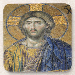 Posavasos Cristo Pantocrador Mosiac Icónico Religioso Romano
