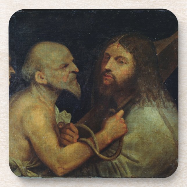 Posavasos Cristo que lleva la cruz (Frente)