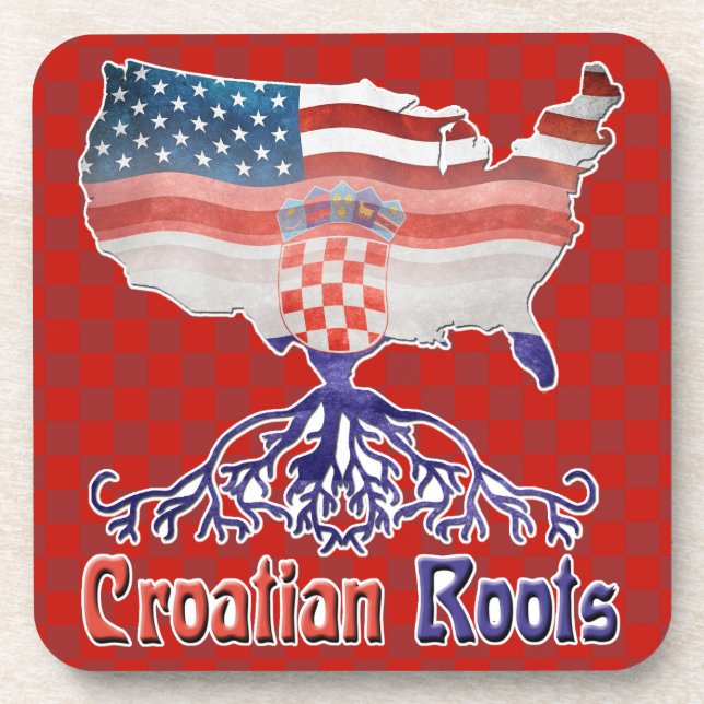 Posavasos Croata Roots Americano (Frente)