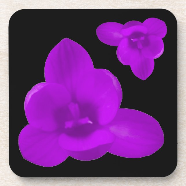 Posavasos Crocus Flower Purple Corce Coaster (Frente)
