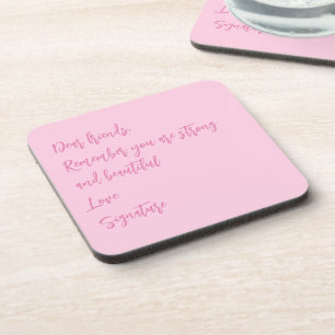 Posavasos Cronología de cáncer de mama Cita de personalizado