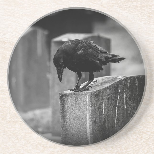 Posavasos Crow en el cementerio caído (Frente)