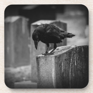 Posavasos Crow en el cementerio caído