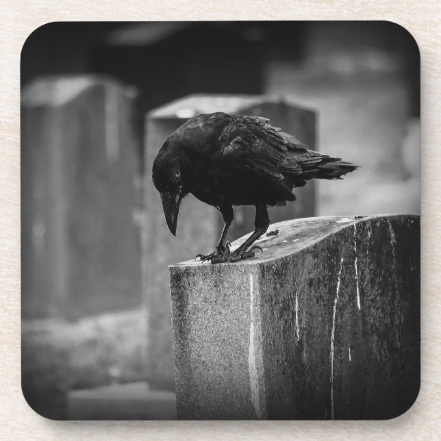 Posavasos Crow en el cementerio caído (Frente)