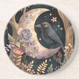 Posavasos Crow Moon Sandstone Coaster