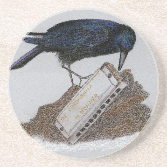 Posavasos Crow y Harmonica (Frente)