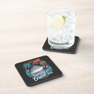 Posavasos Crucero Familiar Verano 2026 Vacaciones de Verano