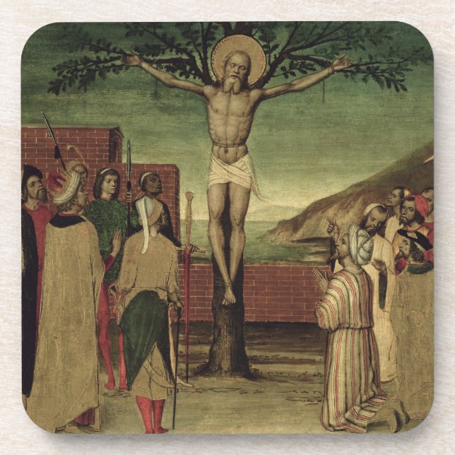 Posavasos Crucifixión de St Andrew (Frente)